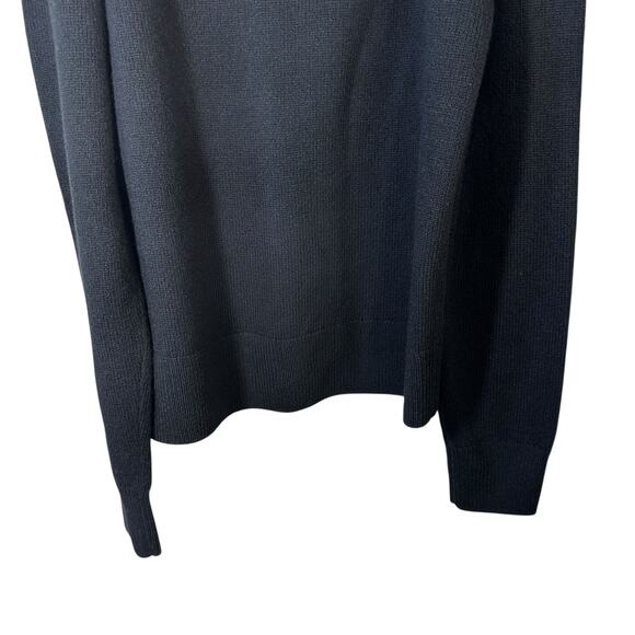Dries Van Noten 100% Merino Wool Knit Sweater Black XS Old Money Luxury Designer - Picture 7 of 11